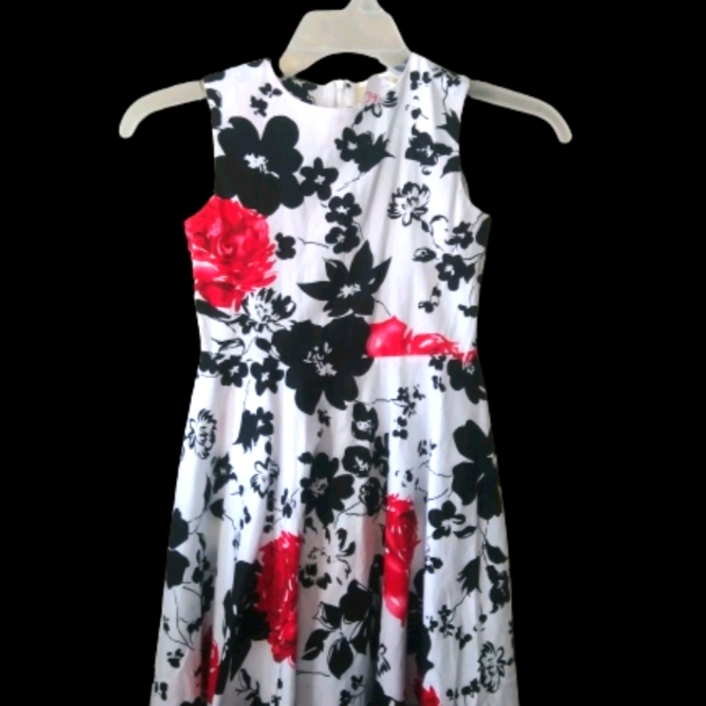Girls Black & White Kate Kasin Dress